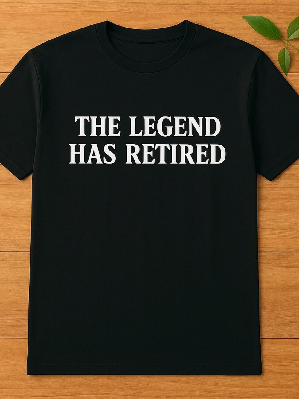 The Legend Has Retired Funny Retirement T-Shirt Black Graphic Tee